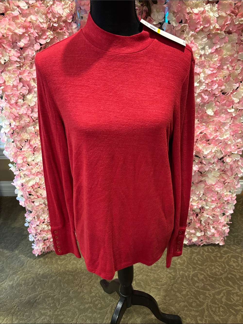 RAFAELLA hi Neck long sleeve sweater